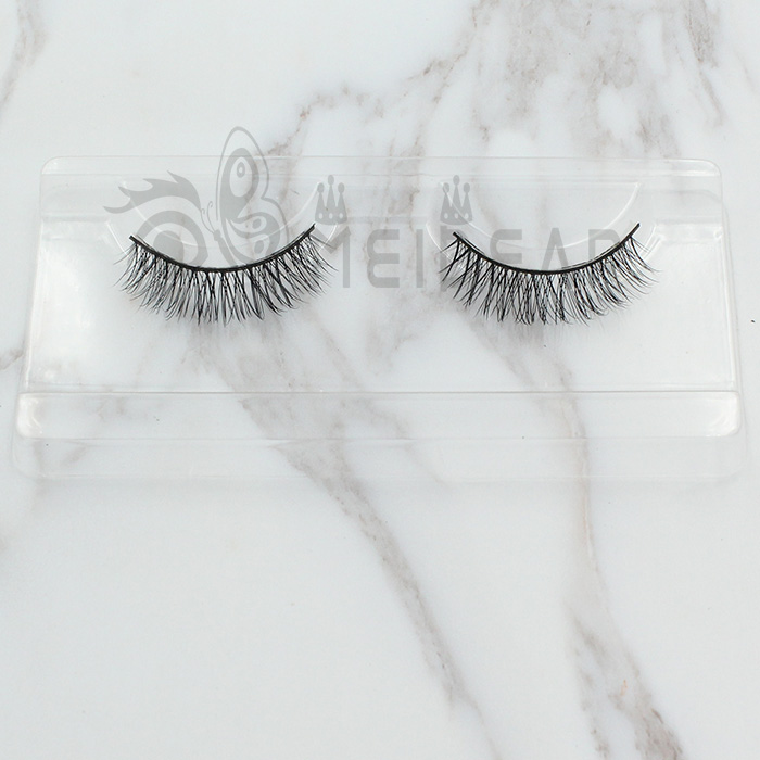 Real mink strip eyelash natural looking black false eyelash distributors